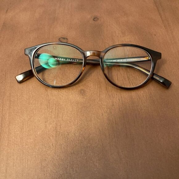 Warby Parker Watts 280 Eyeglasses Frames Mens Brown Tortoise Full Rim 49-18-145 - Picture 1 of 9